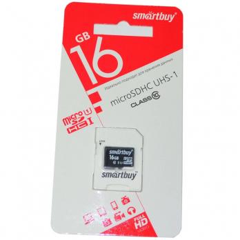16GB SmartBuy MicroSDHC UHS-I U1 class 10 Compact