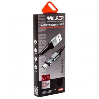 Кабель USB - Apple 8pin/lightning WALKER C970 черный (1м)