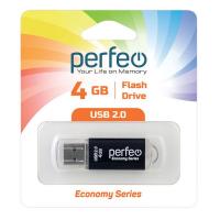 4GB USB 2.0 Flash Drive PERFEO E01 черный (PF-E01B004ES)