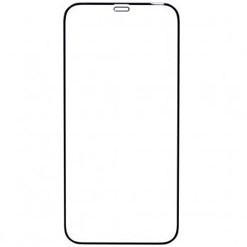 Защитное стекло для iPhone 12 Pro Max YOLKKI Progress 2,5D Full Glue с рамкой черное /в упаковке/