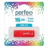 16GB USB 2.0 Flash Drive PERFEO C04 красный (PF-C04R016)