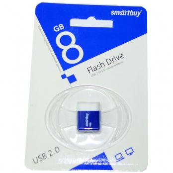 8GB USB 2.0 Flash Drive SmartBuy Lara синий (SB8GBLara-B)