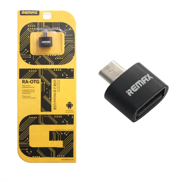 Адаптер OTG MicroUSB - USB черный REMAX
