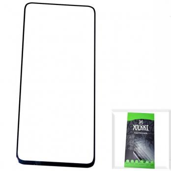 Защитное стекло для Samsung SM-A805F/Galaxy A80 (2019) 2,5D Full Glue с рамкой черное YOLKKI /в упаковк/