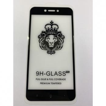 Защитное стекло для Xiaomi Redmi Go 2,5D Full Glue с рамкой черное YOLKKI/в упаковке/