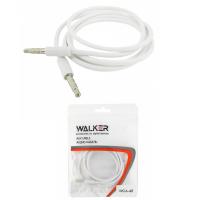 Кабель AUX WALKER WCA-049 белый (1м) /пакет/ 4-контактный