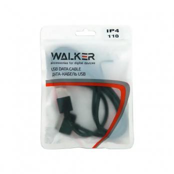 Кабель USB - 30-pin Apple WALKER C110 черный (1м) /пакет/