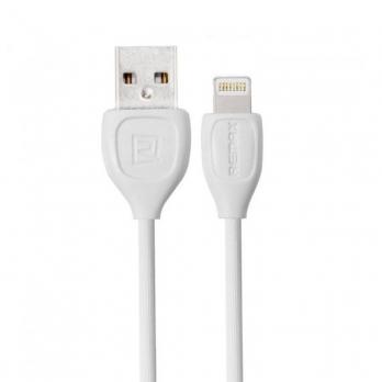 Кабель USB - Apple 8pin/lightning REMAX Lesu RC-050i круглый белый (1м) /max 1A/